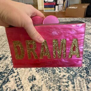 Drama Queen Acrylic Clutch by Bari Lynn